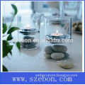 High quality stainless steel and arcylic candle holder metal candle holder parts